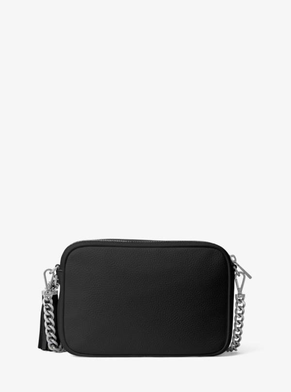 Damske Crossbody Kabelka Michael Kors Ginny Leather Čierne - Kabelky Michael Kors Nejlevnejsi | RIWFG-3079